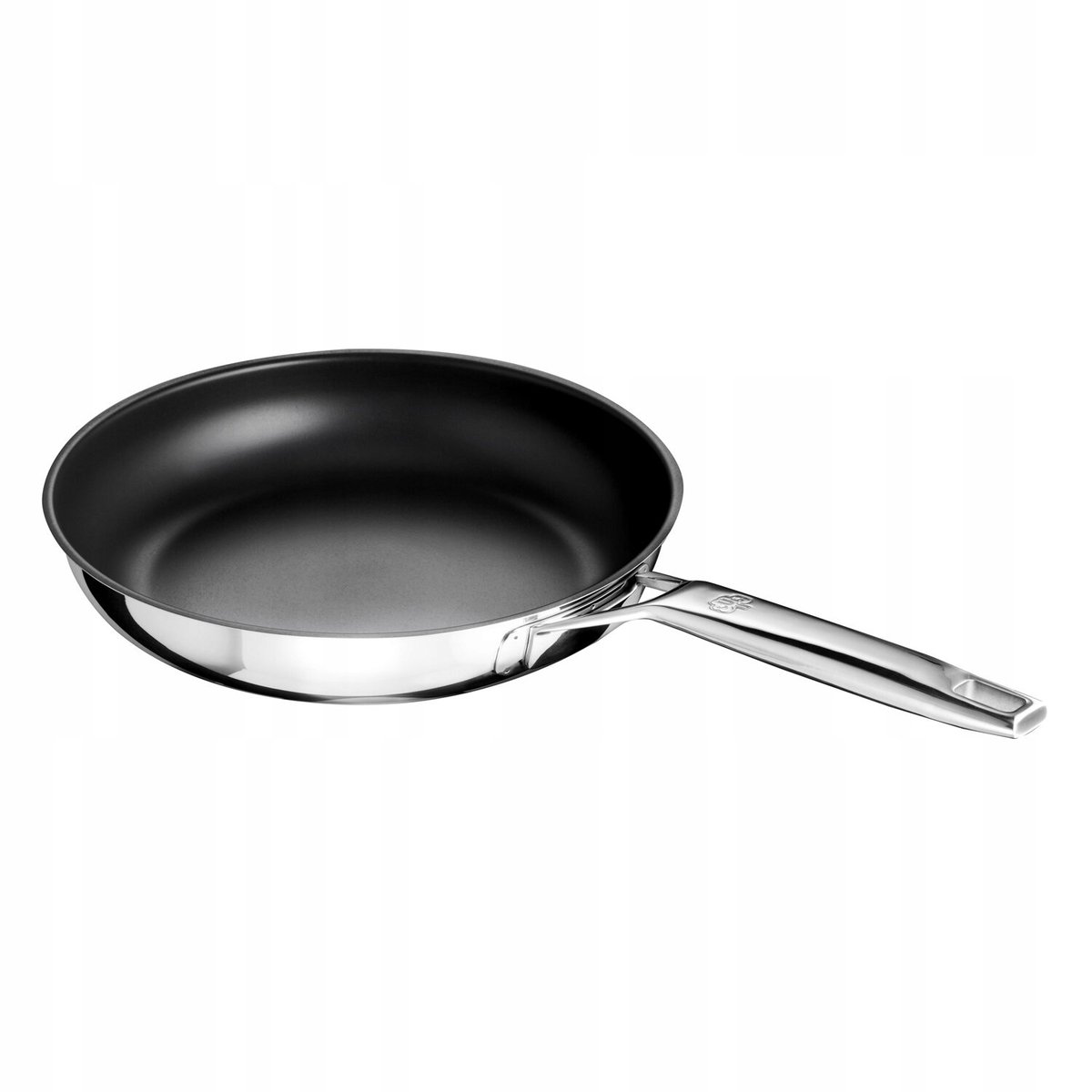 CZARNA PATELNIA TRADYCYJNA DO SMAŻENIA STRUKTURA UNIVERSUS ŚR. 28CM