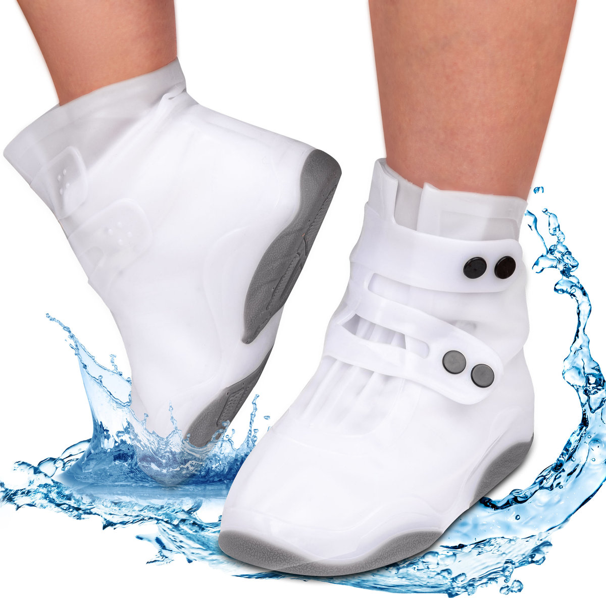 Gumowe ochraniacze osłony na buty wodoodporne na deszcz rozm. 40-42