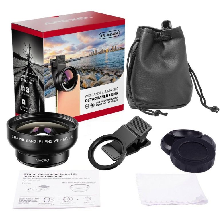 Obiektyw makro szerokokątny do telefonu APEXEL (APL-0.45XWM)