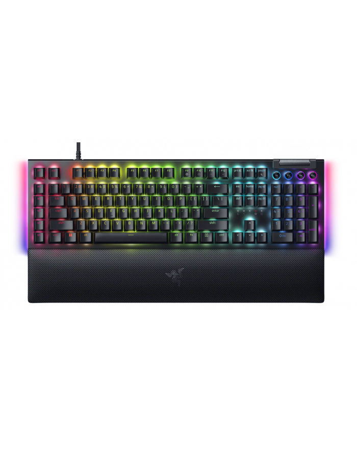 Razer BlackWidow V4, żółty przełącznik, RU, przewodowy, czarny Razer