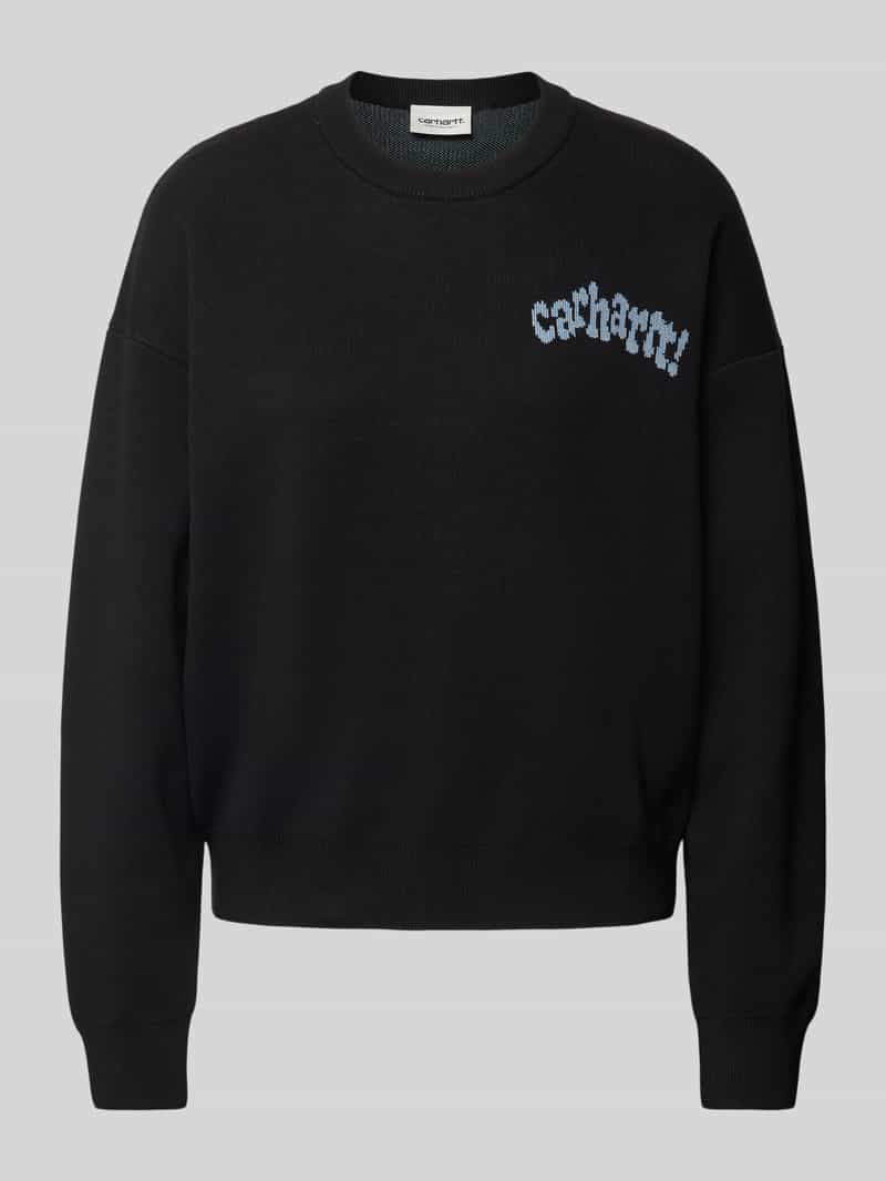 Sweter z dzianiny z nadrukiem z logo model ‘AMOUR’