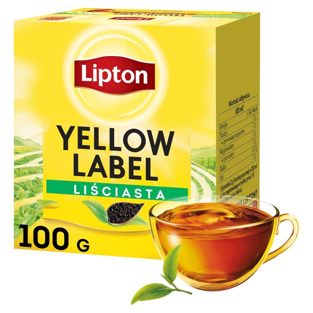 Lipton Yellow Label Herbata czarna liściasta 100 g