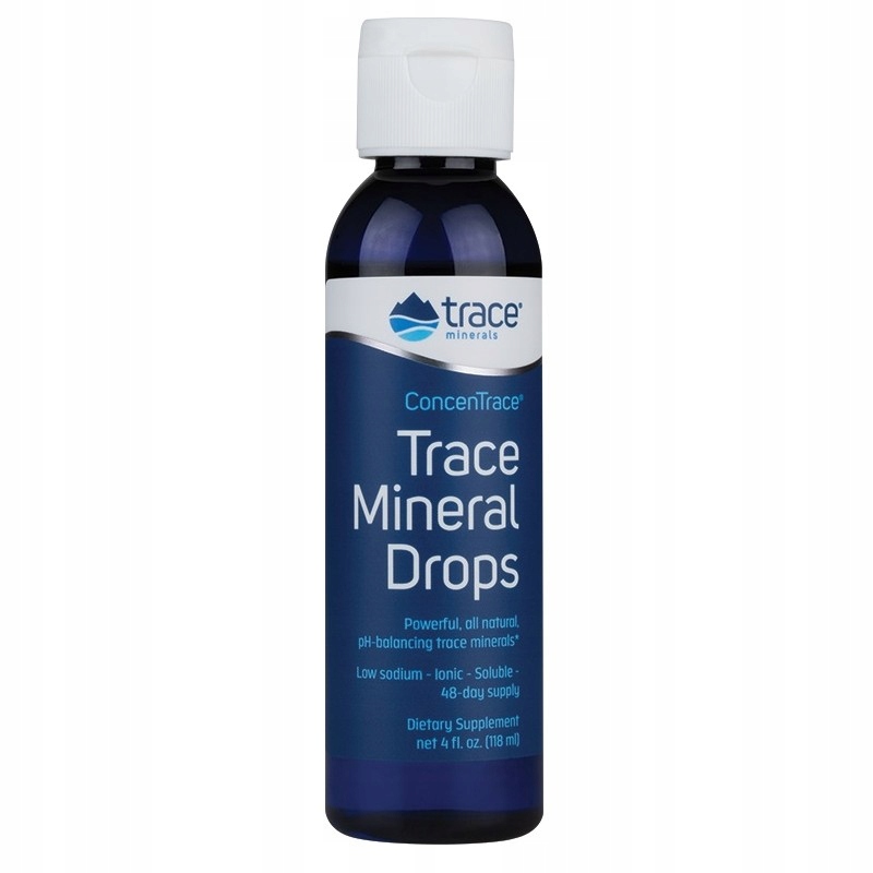 ConcenTrace® Trace Minerals Drops, minerały jonowe, 118 ml