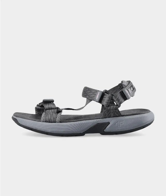 4F, Sandały damskie, Midshop shoes, ciemny szary, rozmiar 41