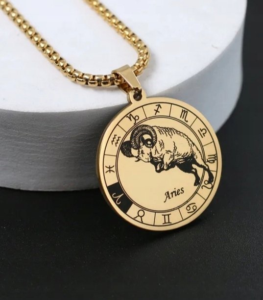 Naszyjnik wisiorek Baran Aries znak zodiaku prezent