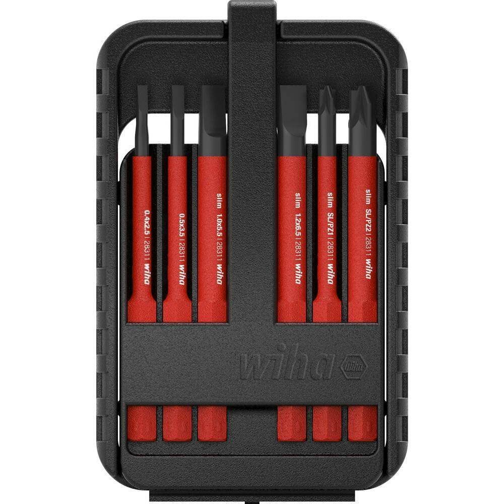 Zestaw trzpieńi wymienny. slimBit electric PH, Schlitz 6-teilig Wiha