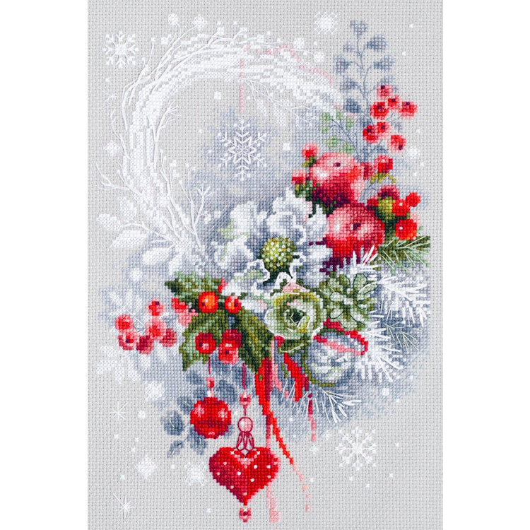 Haft krzyżykowy - Zestaw do haftu - Zimowy kaprys