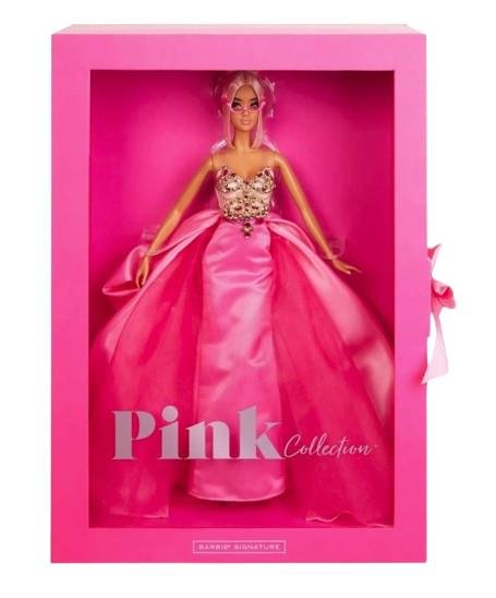 Lalka BARBIE Signature Różowa Sukienka