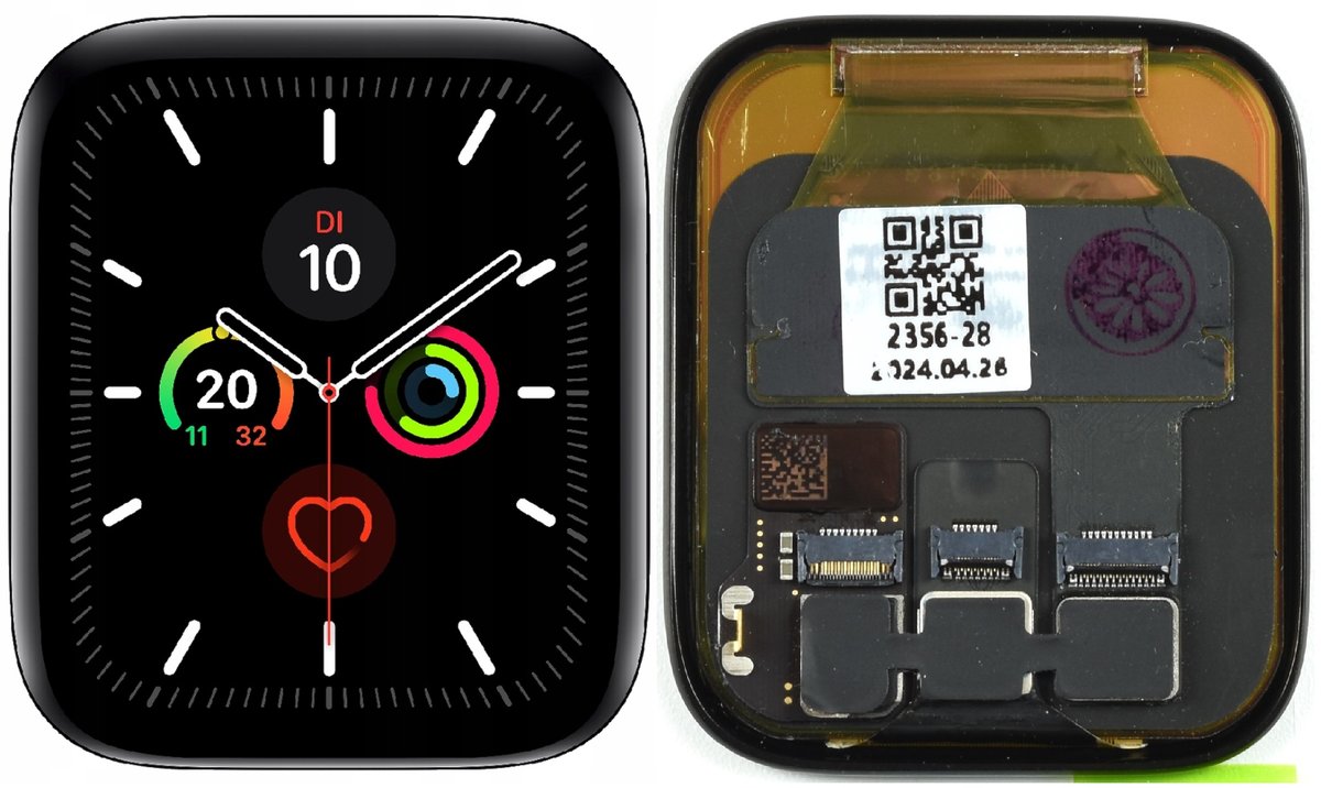 Oryginalny wyświetlacz do Apple Watch 4 44mm A1976 A2008 OEM OLED