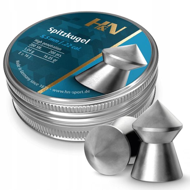 Śrut H&N 5,50mm diabolo Spitzkugel 200szt