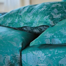 Blanc Des Vosges Poszewka żakardowa Lupin Emeraude