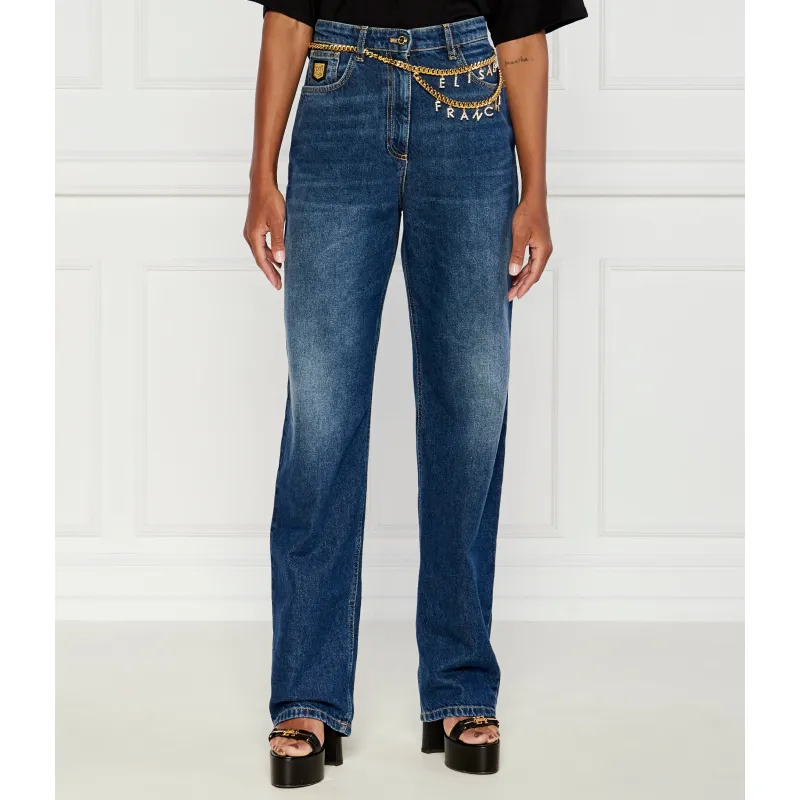 Elisabetta Franchi Jeansy Boyfriend fit