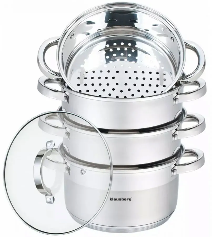 Garnki do gotowania na parze na indukcję 20cm P9-R19