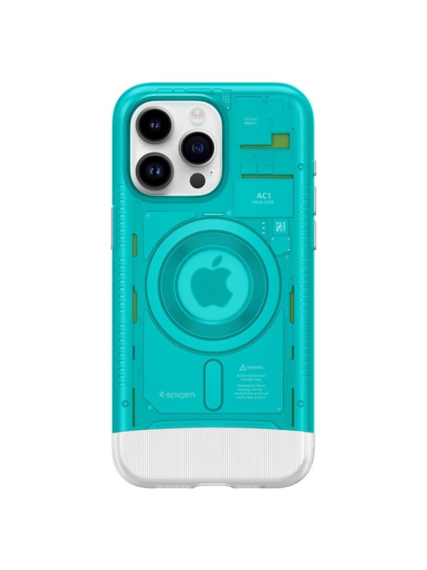Spigen Classic C1 MagSafe - bondi blue - iPhone 15 Pro