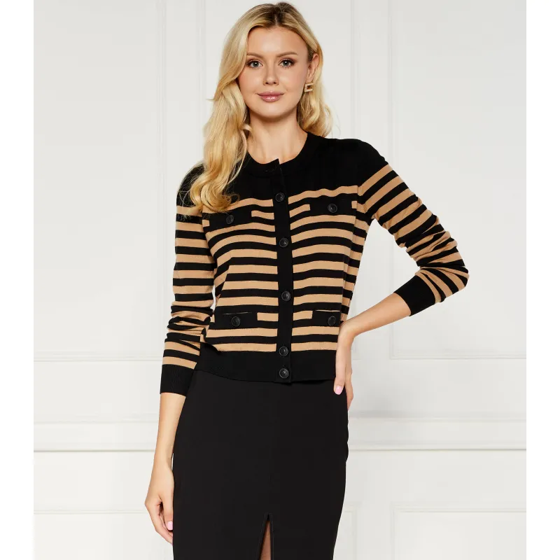 Elisabetta Franchi Wełniany kardigan Regular Fit