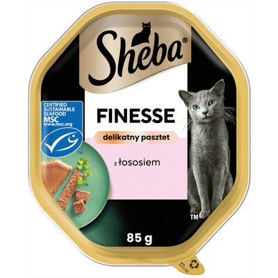Karma dla kota SHEBA Finesse Łosoś 85 g