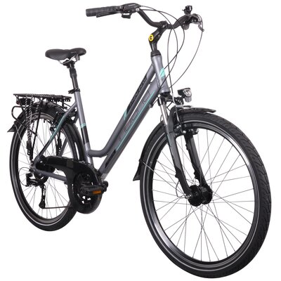 Rower trekkinowy INDIANA X-Road 3.0 D15 26 cali damski Grafitowy
