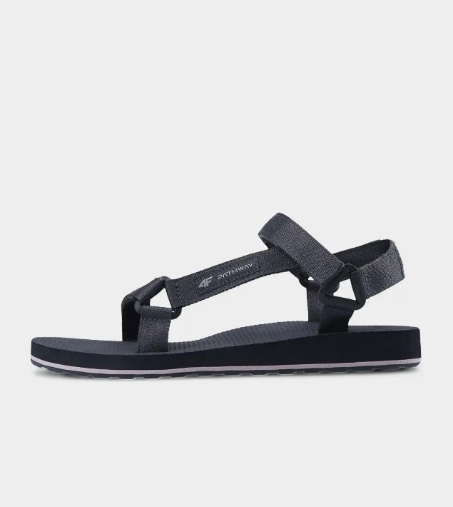 4F, Sandały damskie, Midshop shoes, ciemny szary, rozmiar 39