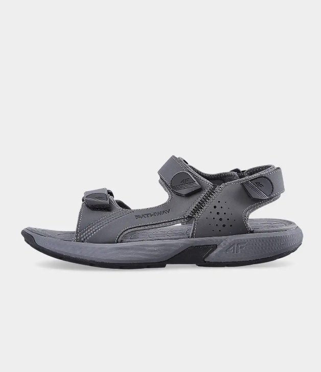 4F, Sandały męskie, Midshop shoes, ciemny szary, rozmiar 44