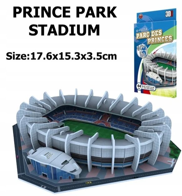 Stadion Prince Park PSG puzzle 3D Paris Saint-Germain prezent