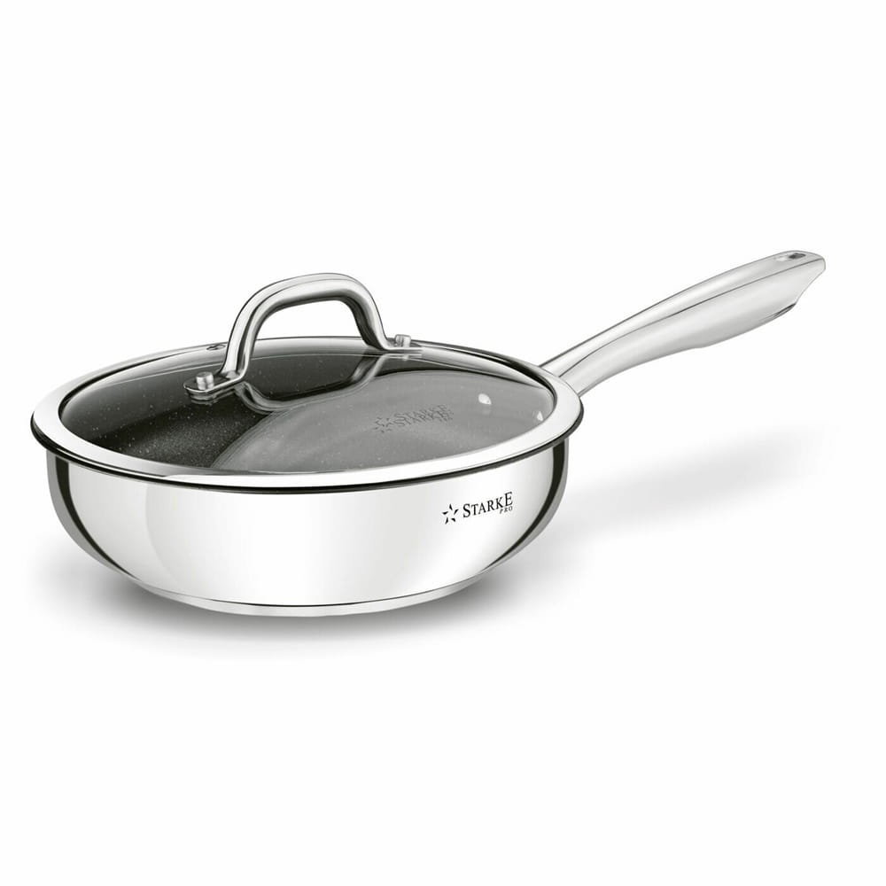 Patelnia na indukcję nierdzewna 24 cm Greblon C3