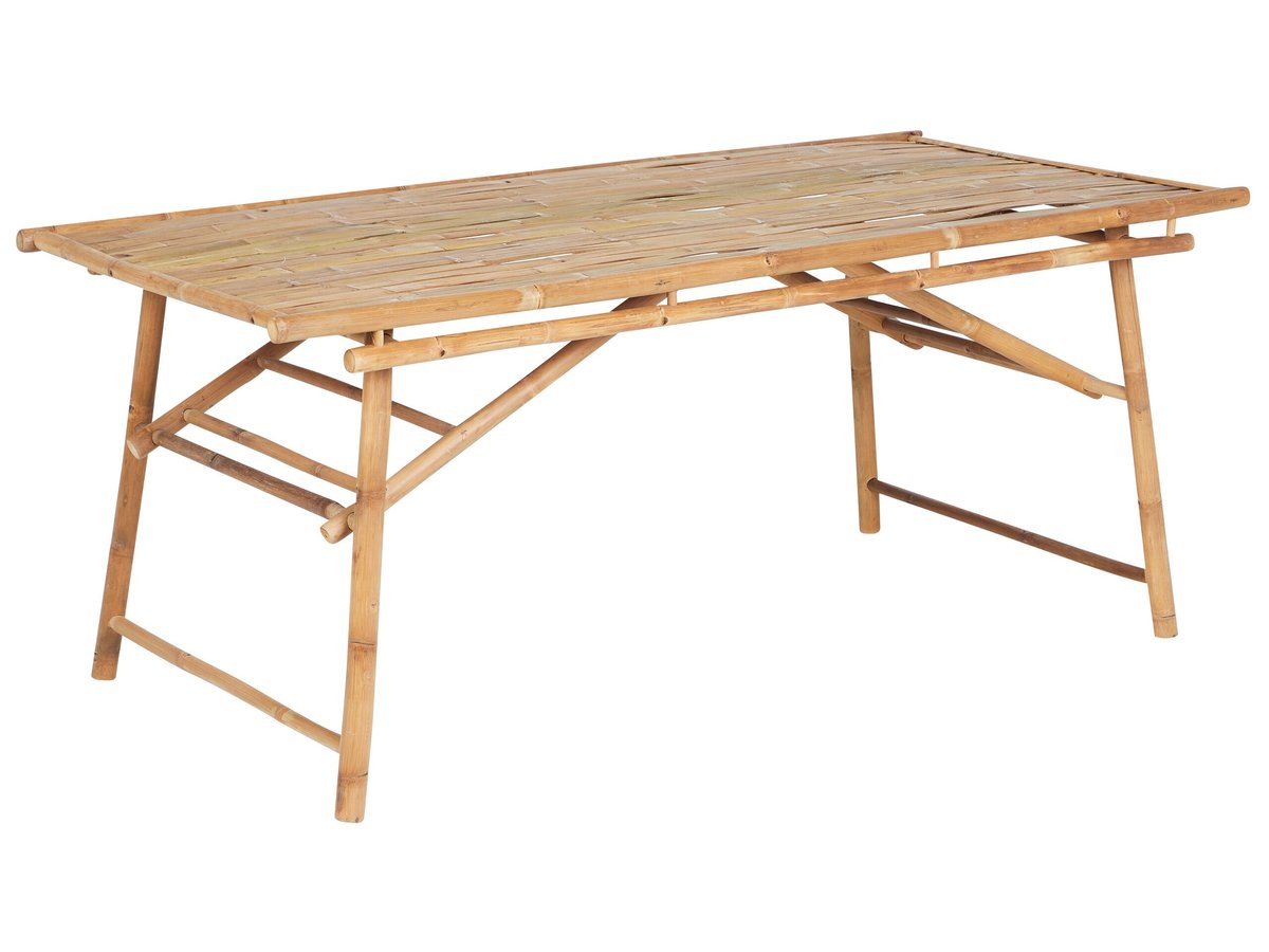 Stół ogrodowy 180 x 90 cm Drewno Jasne drewno TINDARI