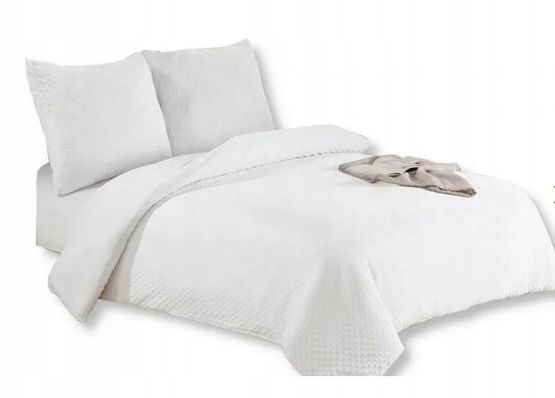 Pościel 140x200 Kora Biała Bawełna