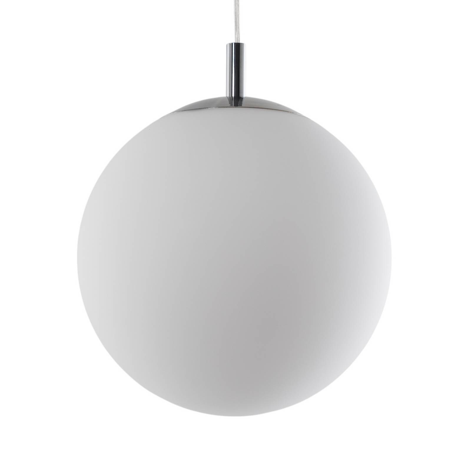 Lampa wisząca szklana Bernike Argon, możliwość ściemniania, biały / opal, salon / jadalnia, szkło, nowoczesny