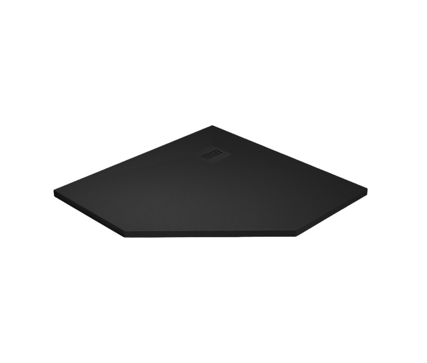 Radaway Kyntos PT Brodzik pięciokątny 100x100 cm czarny HKPT100100-54