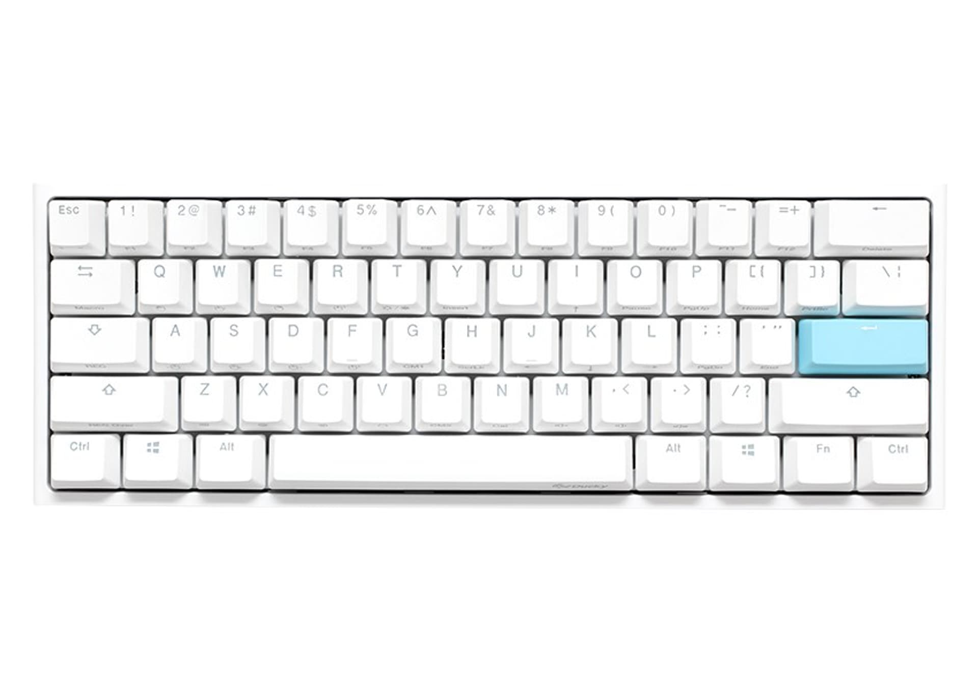 do gier Ducky One 2 Mini, MX-Blue, RGB-LED, biała  DKON2061ST-CDEPDWWT1