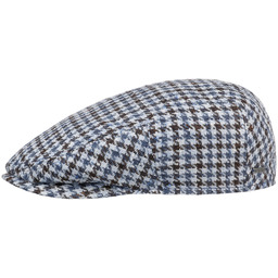 Kaszkiet Kent Tricolour Houndstooth by Stetson, niebieski, 57 cm
