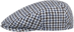 Kaszkiet Kent Tricolour Houndstooth by Stetson, niebieski, 61 cm