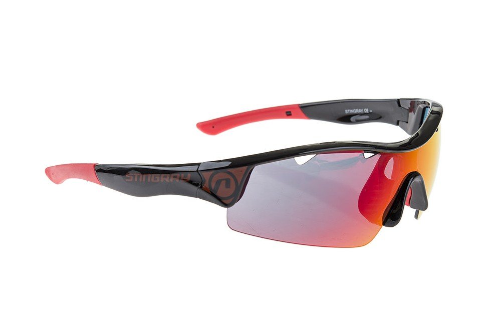 Accent Okulary Stingray czarny-czerwony / Kolor soczewek: nie dotyczy / Rodzaj szkieł: standardowe 610-40-631_ACC