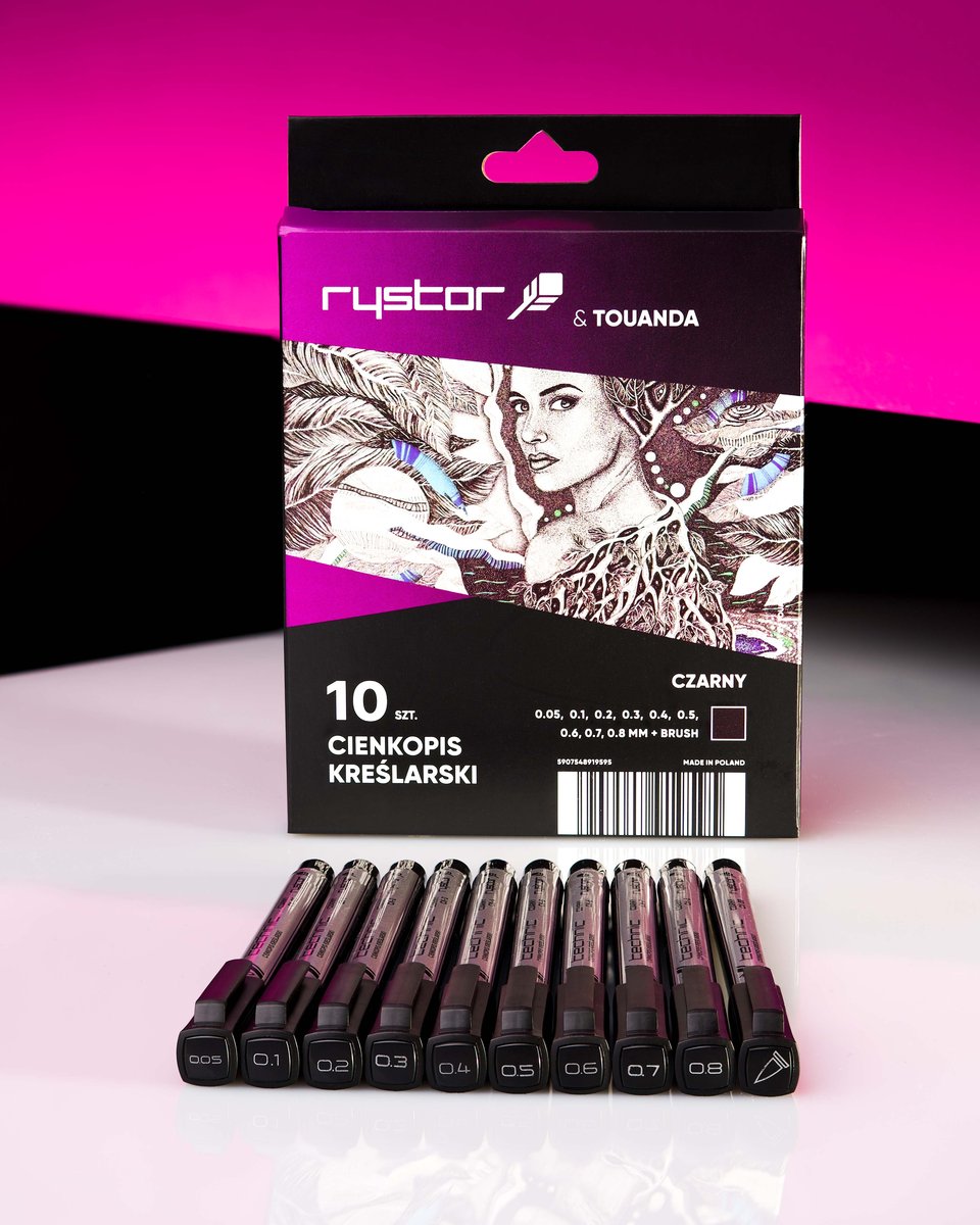 Cienkopis kreślarski CK 10szt EKO ETUI