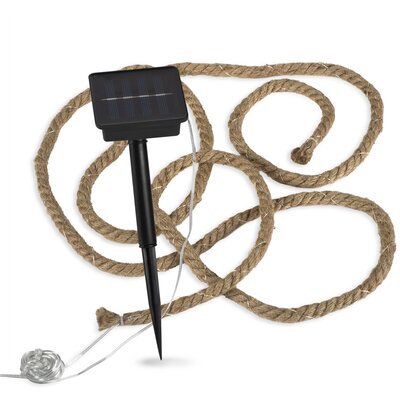 Girlanda solarna ROPE LED sznur jutowy 3m IP44 WW  LL LIGHTLOGIC