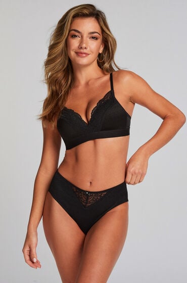 Hunkemöller Figi z wysokim stanem Sophie Czarny