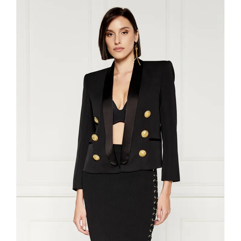 Balmain Wełniany żakiet Regular Fit