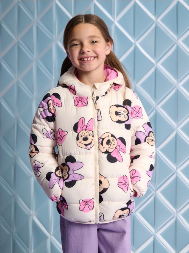 Sinsay - Kurtka pikowana Myszka Minnie - kremowy