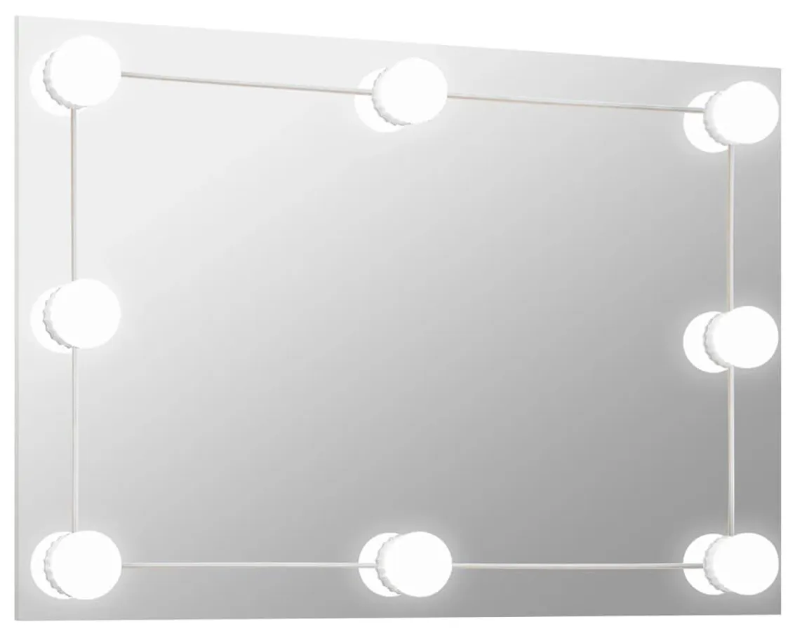 Prostokątne wiszące lustro LED 60x40 cm C6-R02