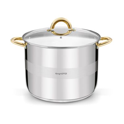 Garnek na indukcję wysoki Faro 28 x 21 cm 12 l gold KönigHOFFER