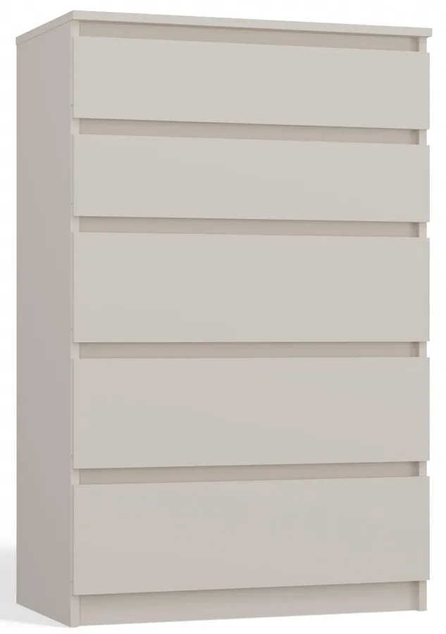 Minimalistyczna Komoda Z 5 Szufladami Kaszmir T1-M68