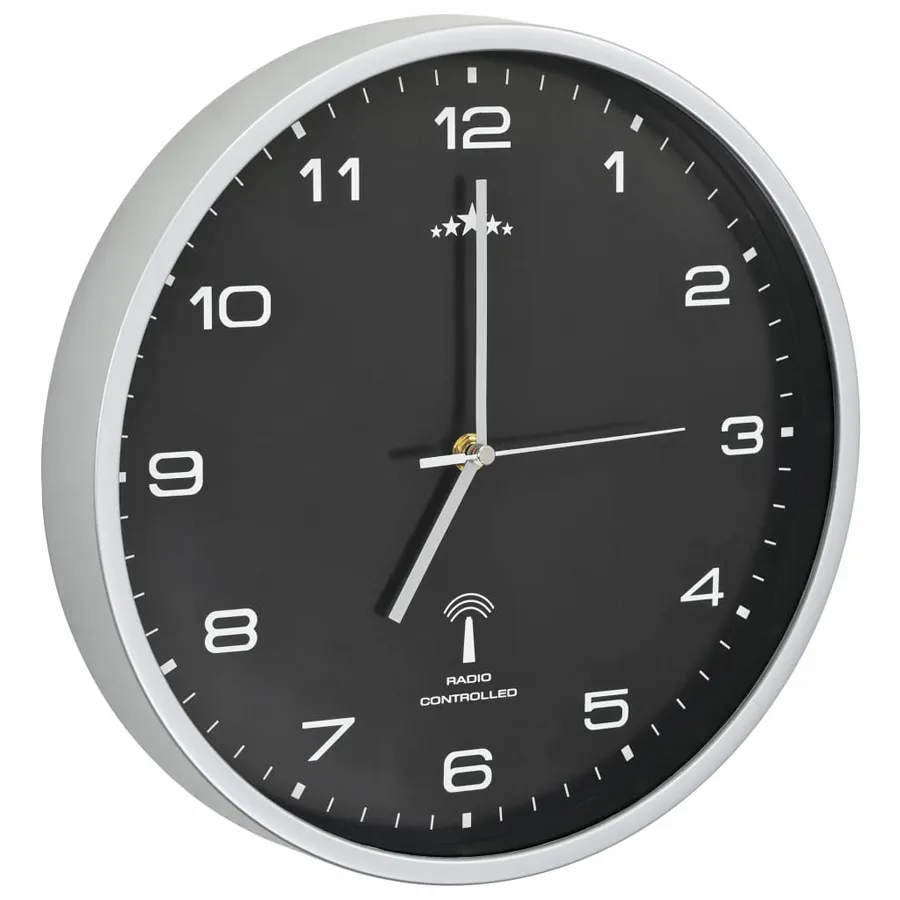 Klasyczny czarny zegar wiszący 31 cm M0-N49