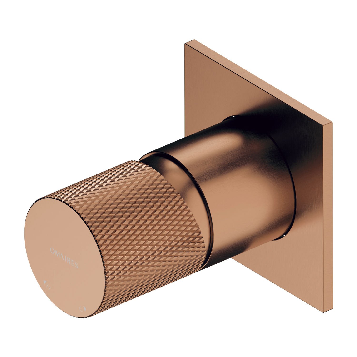 Bateria prysznicowa podtynkowa Omnires Contour miedź szczotkowana CT8045CPB