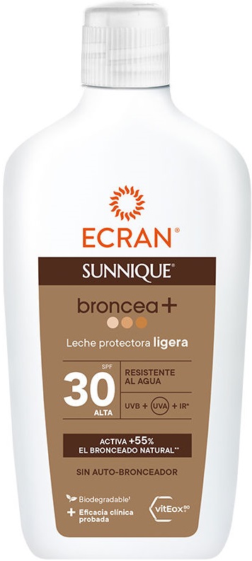 Mleczko przeciwsłoneczne do ciała Ecran Broncea Leche SPF 30 370 ml
