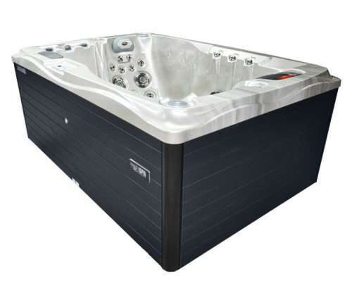 HYDROSAN - Wanna SPA Jacuzzi ogrodowe z hydromasażem 2-osobowa 200x135 cm 230V CAPPUCCINO OBUDOWA ANTRACYT SPA749