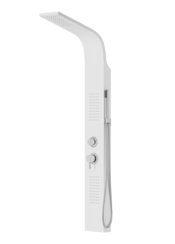 Corsan - Panel prysznicowy ALTO z termostatem, kolor BIAŁY A017TWH -