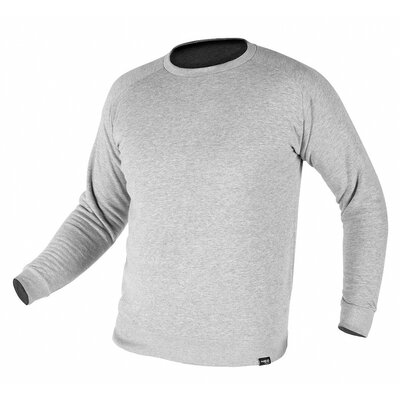 Bluza dresowa bawełniana męska COMFORT, szary melnaż, rozmiar M, NEO 81-650-M