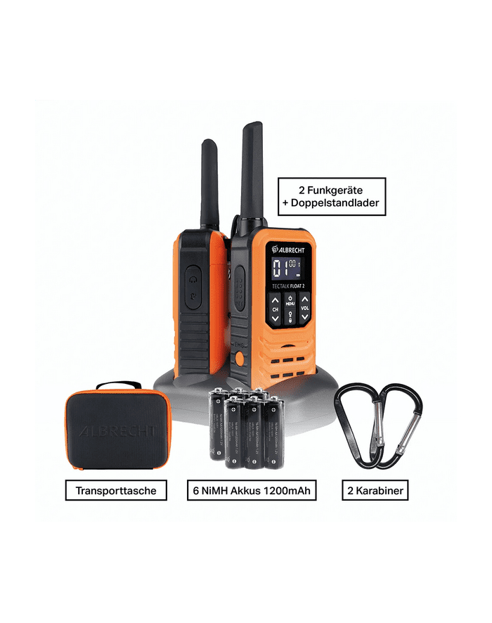 Albrecht Pmr Tectalk Float 2Er Koffer