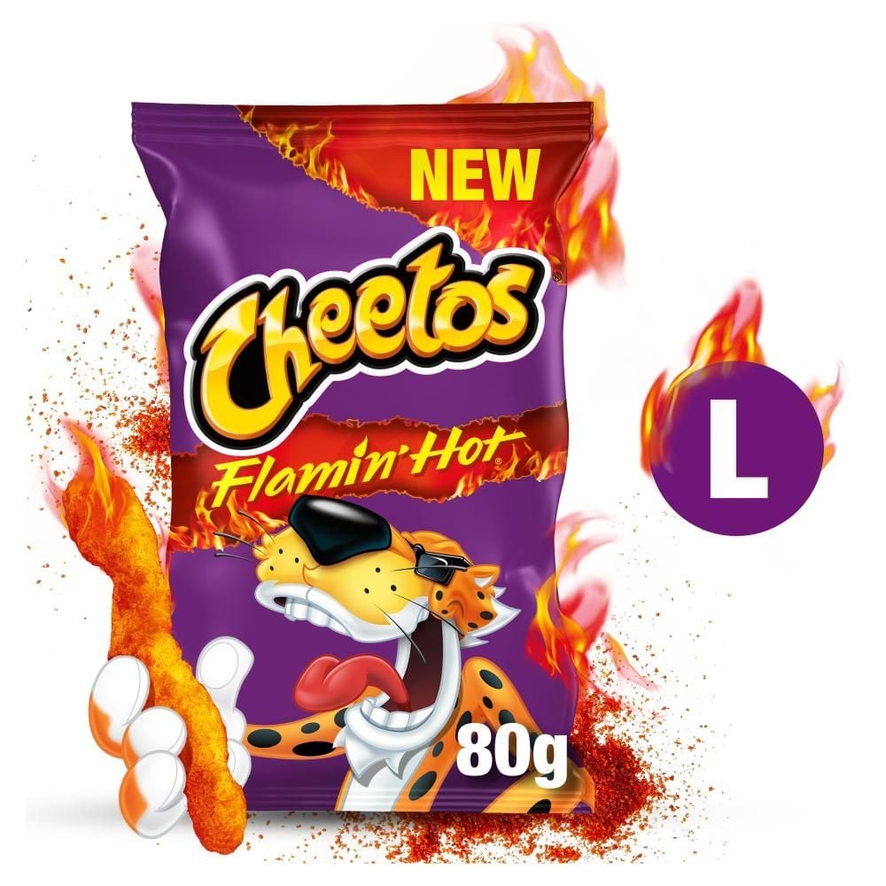 Cheetos Crunchos Flamin' Hot Chrupki kukurydziane 80 g