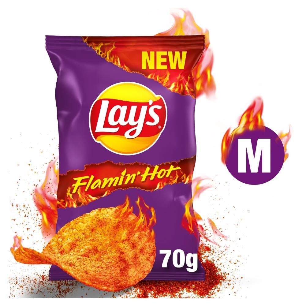 Lay's Flamin' Hot Chipsy ziemniaczane o smaku bardzo pikantnym 70 g